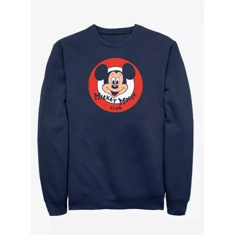 Mikey Mouse Club Retro‎ Logo Crew neck Sweat Shirt Disney Unisex Size 2XL